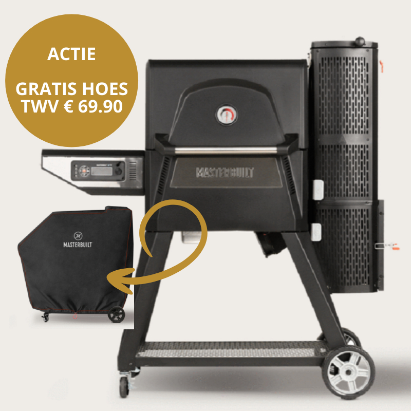 Gravity Fed Digital Charcoal Grill &#038; Smoker 560 + gratis hoes