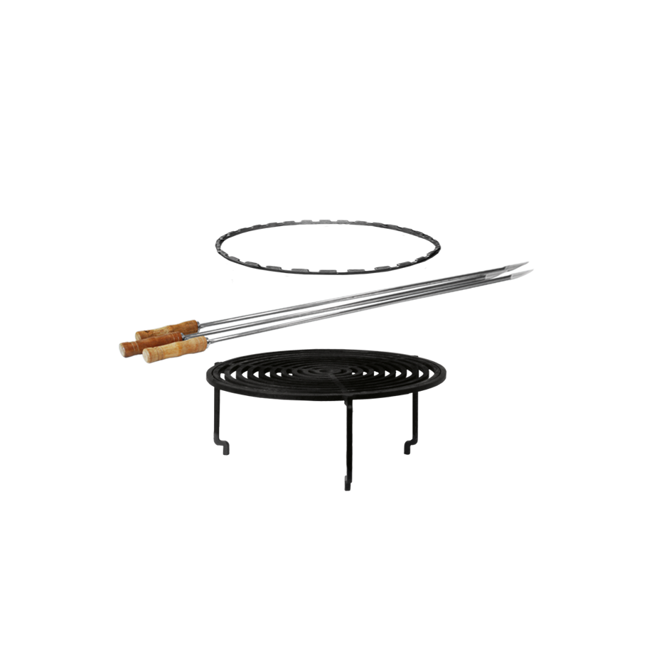 Grill Acc. Set 85 (voet+grill+skewers+ring 85)