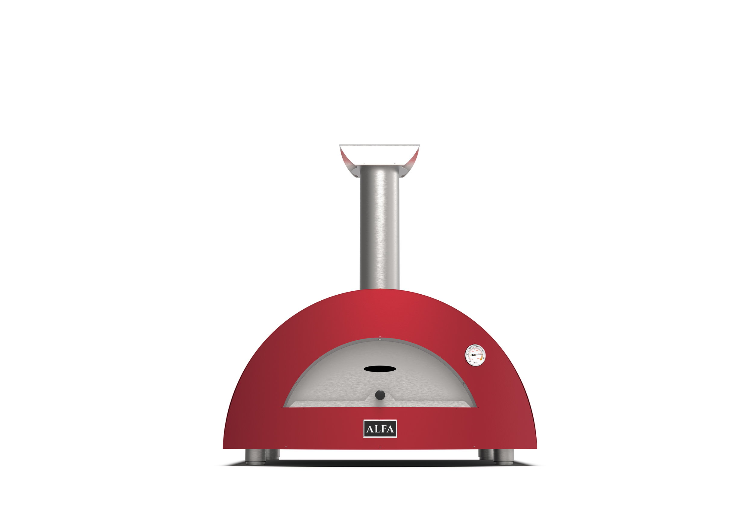 Forno Moderno 2 Pizze Hout-rood